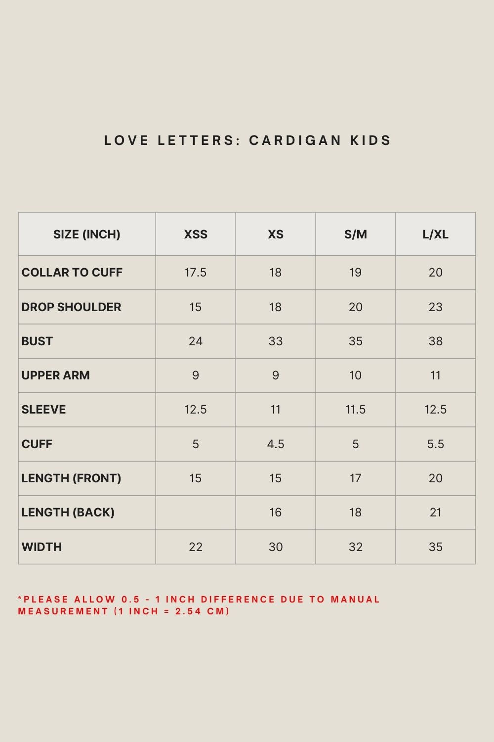LOVE LETTERS : CARDIGAN KIDS IN DESERT MIST