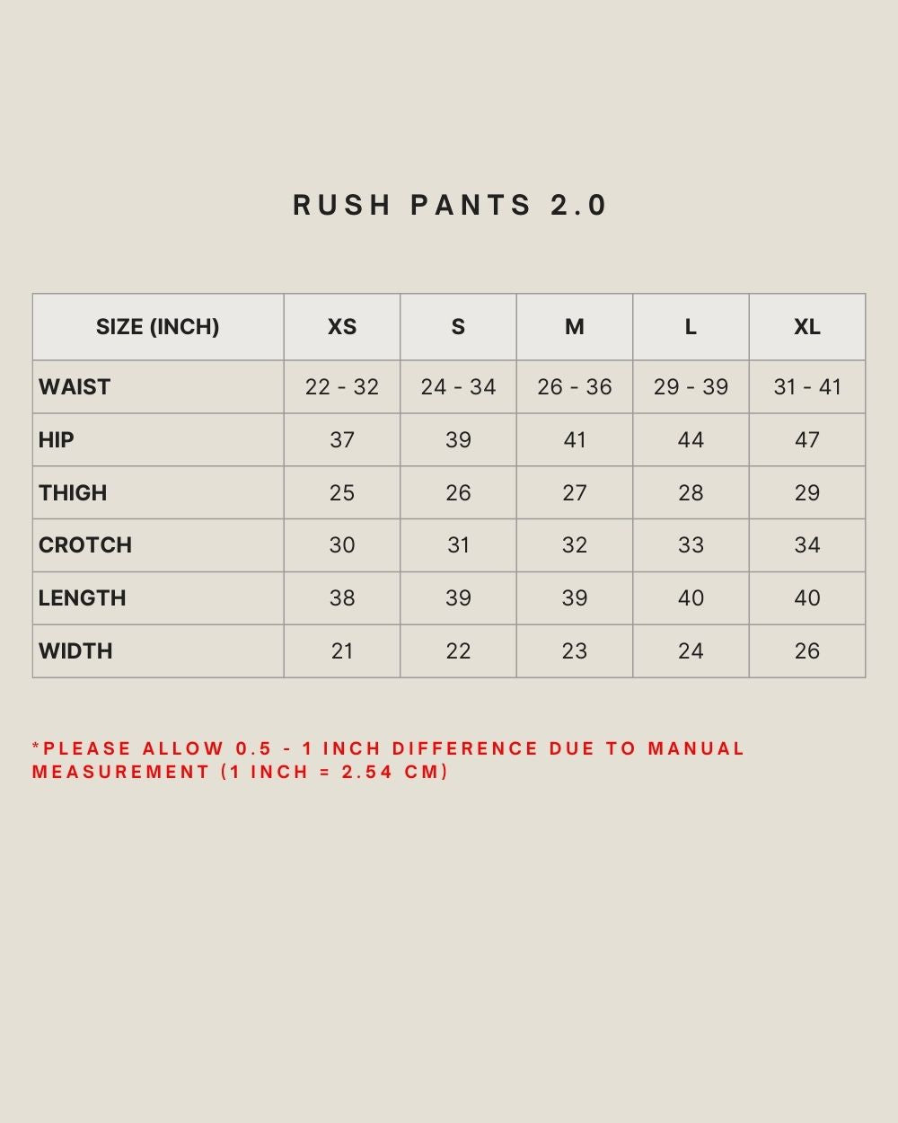 RUSH PANTS 2.0 IN NATURAL