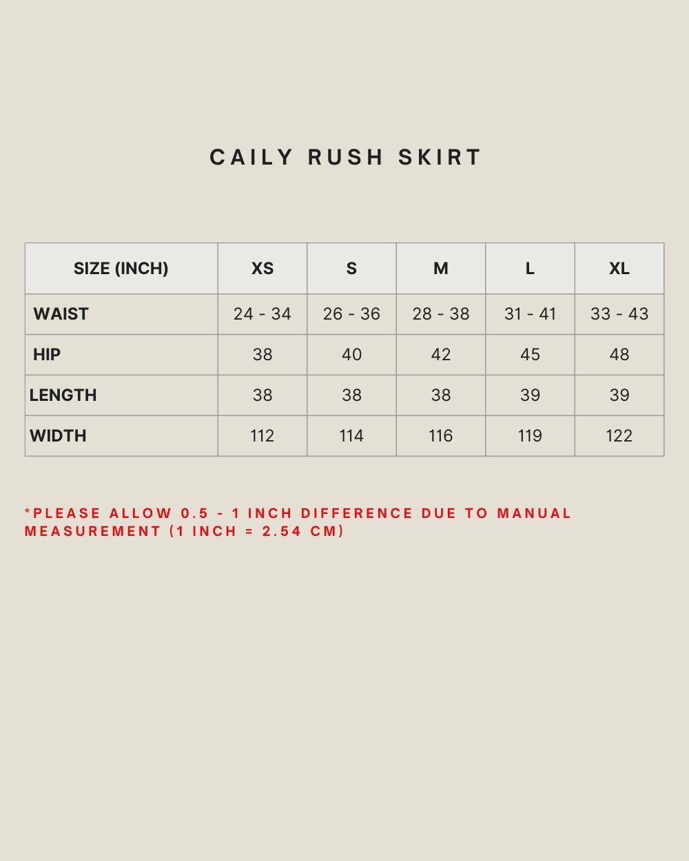 CAILY RUSH SKIRT IN BLEACHED SAND