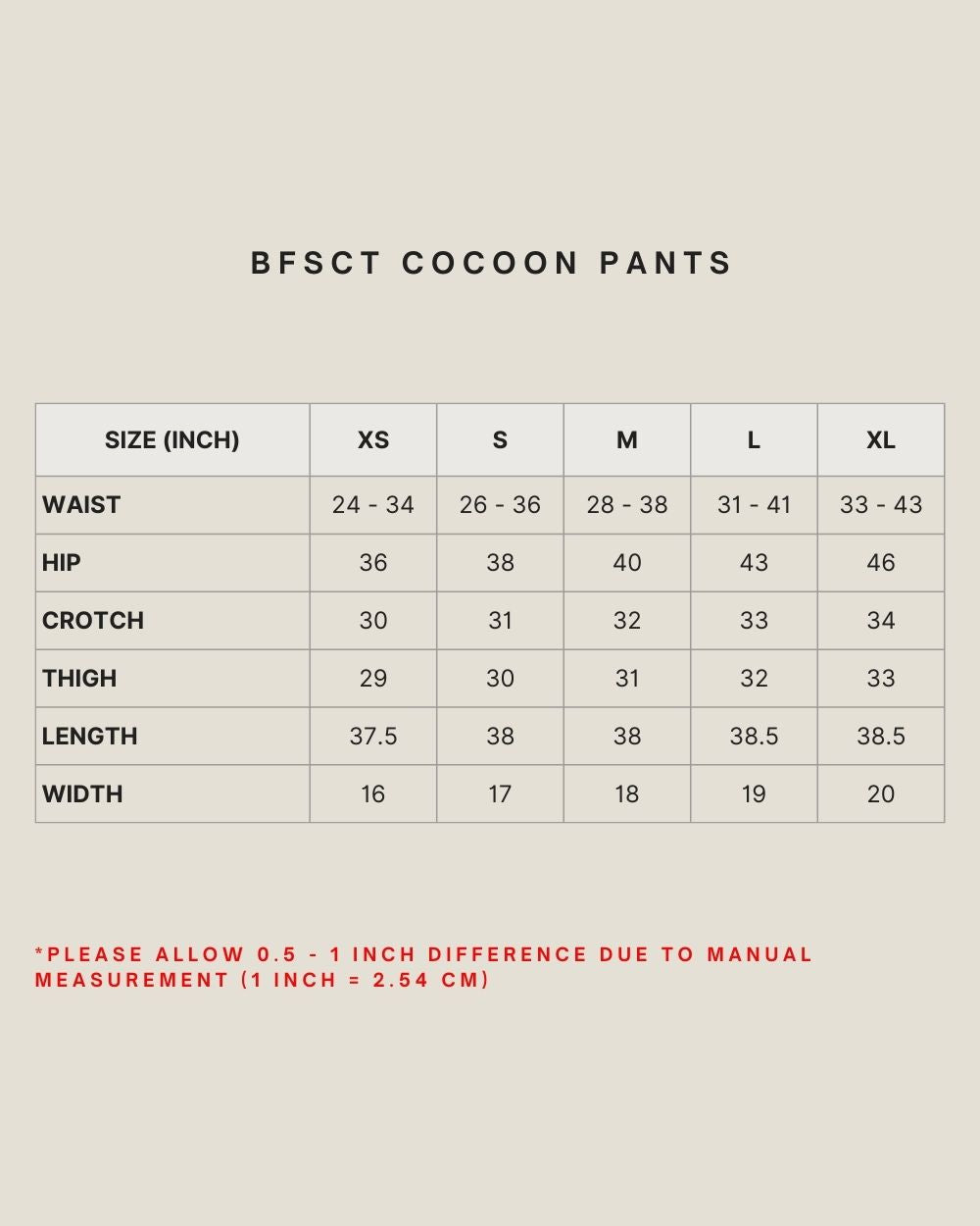 BFSCT COCOON PANTS IN COPPER BROWN
