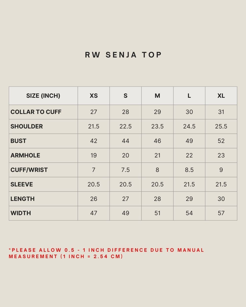 RW SENJA TOP IN CABERNET