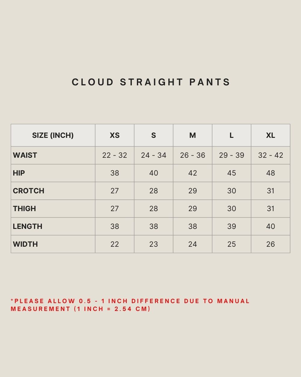 CLOUD STRAIGHT PANTS IN COCONUT SHELL