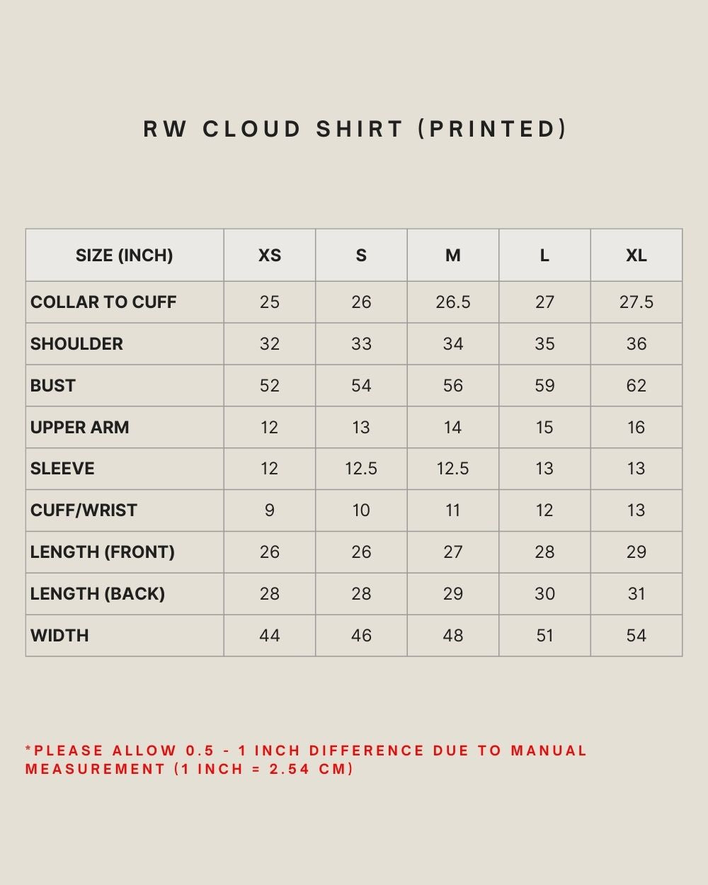 RW CLOUD SHIRT (PRINTED) IN COCONUT SHELL