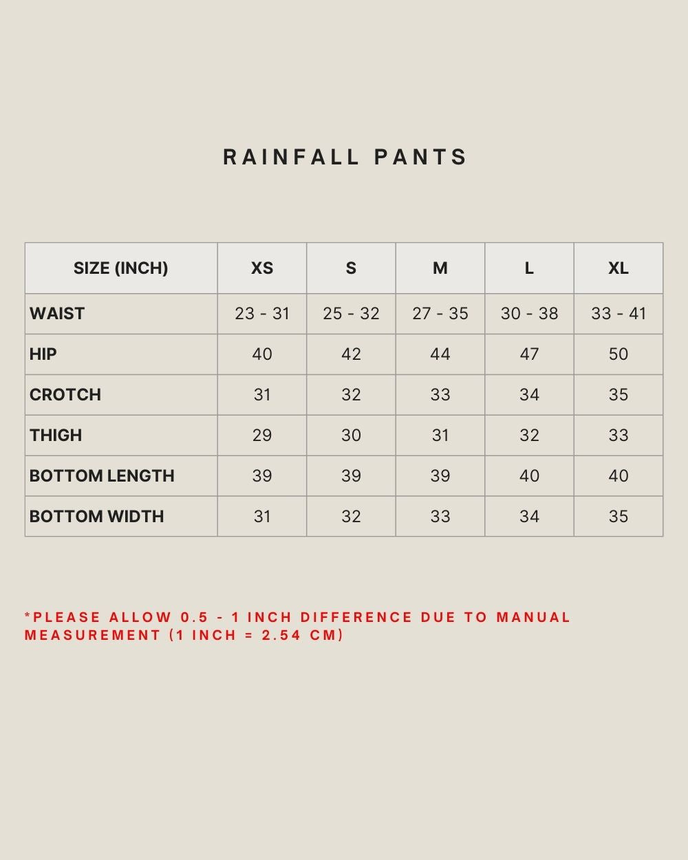 RAINFALL PANTS IN RUSTIC BROWN