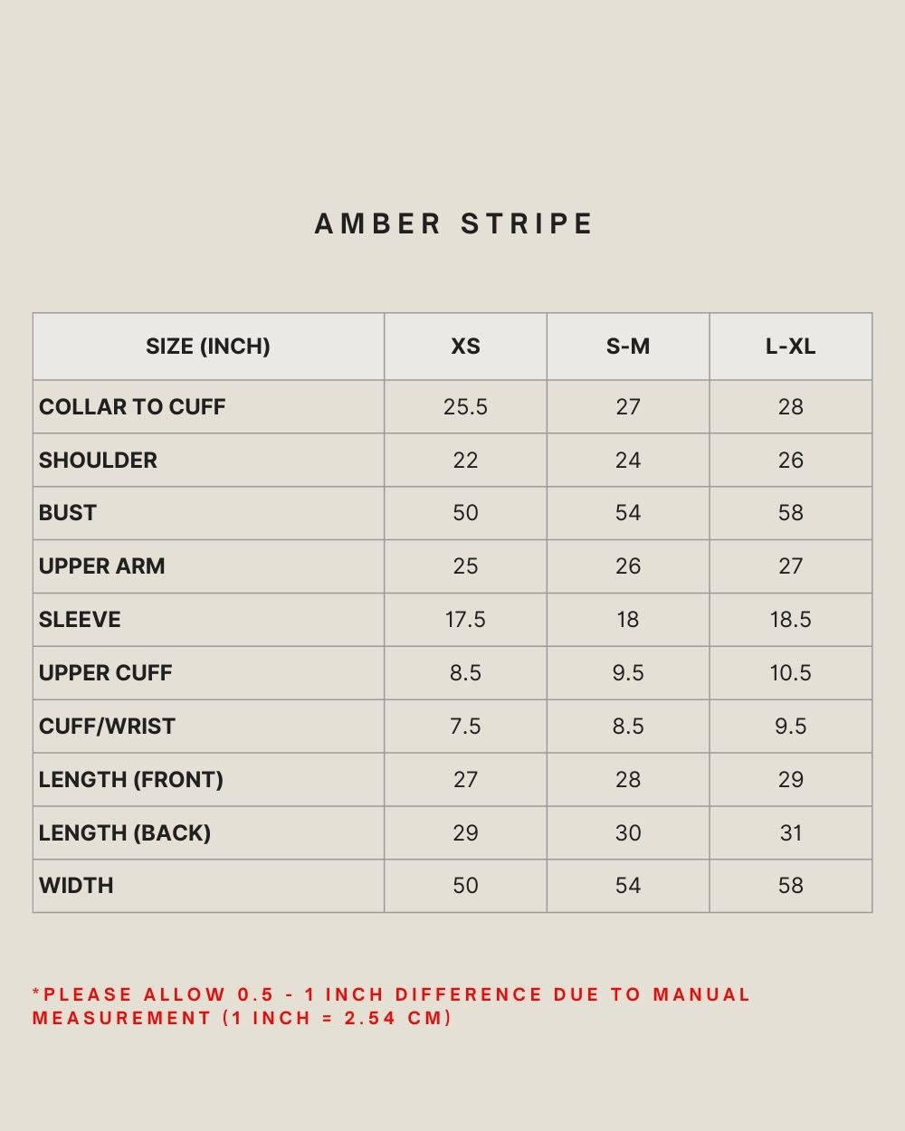 AMBER STRIPE IN AS13