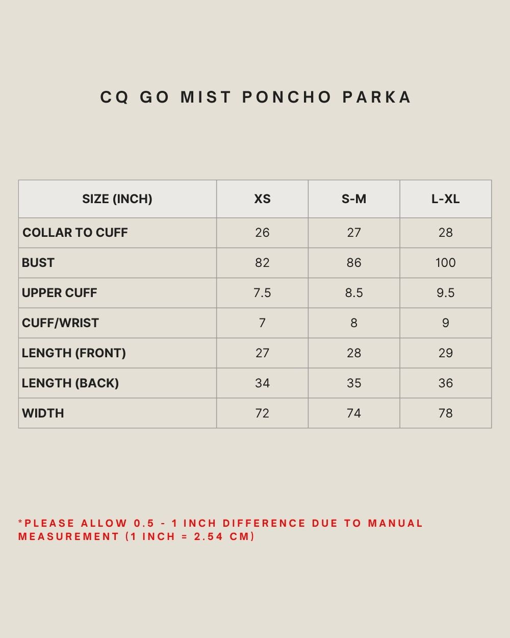 CQ GO MIST PONCHO PARKA IN PORT ROYALE