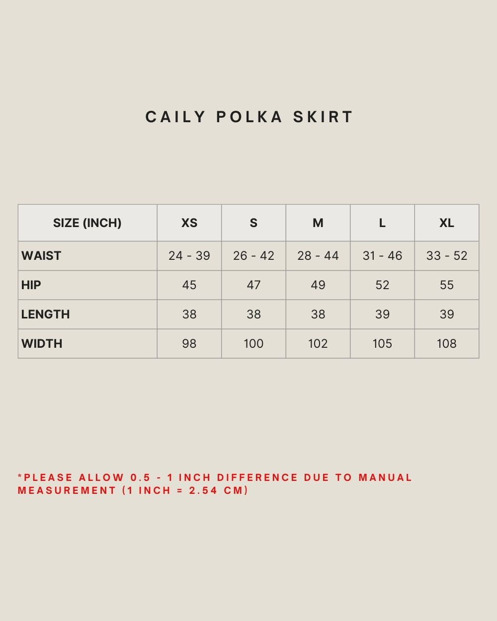 CAILY POLKA SKIRT IN A01