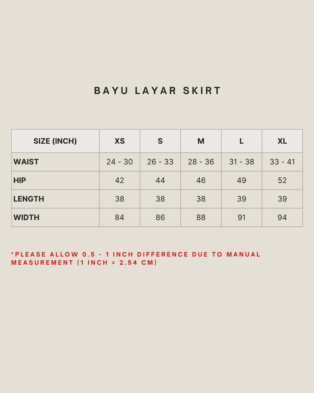 BAYU LAYAR SKIRT IN AS10
