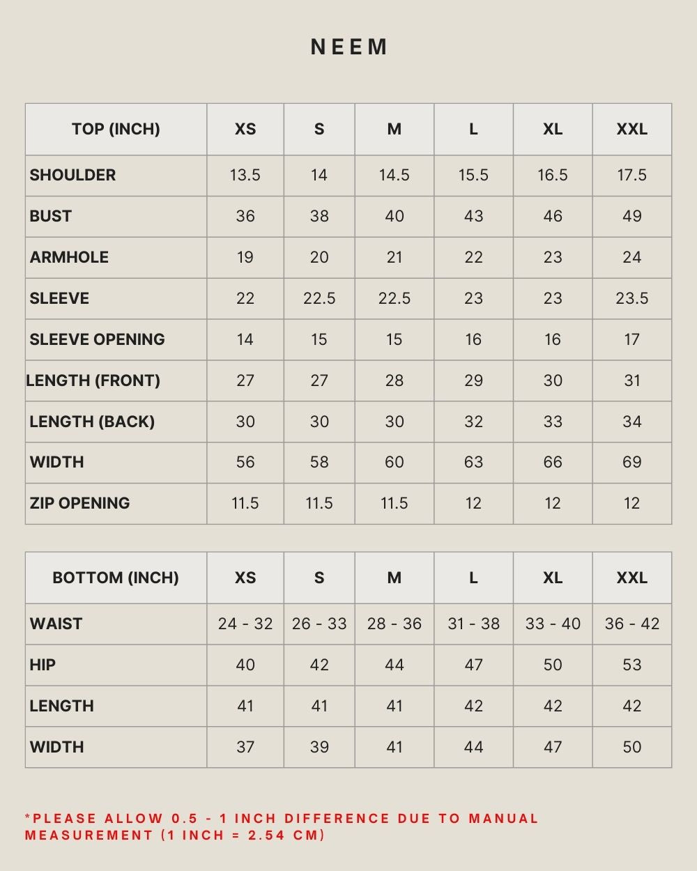 NEEM IN GREY RIDGE (FULLY LINED)