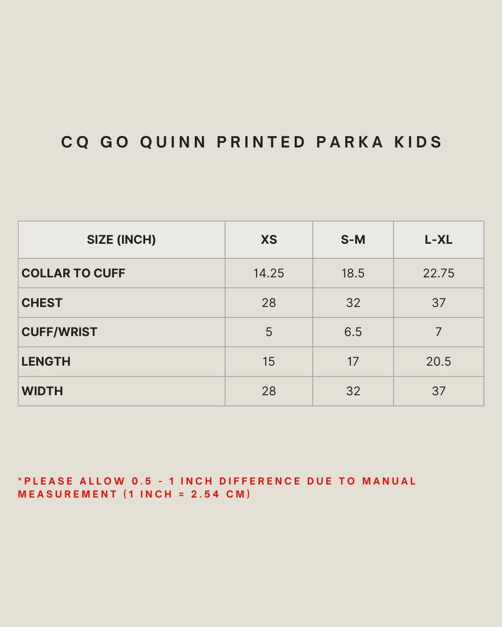 CQ GO QUINN PRINTED PARKA KIDS IN FERN