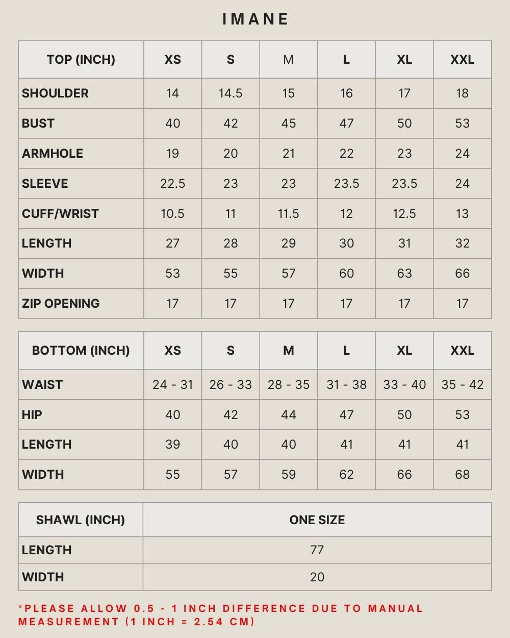 IMANE IN FROZEN DEW (SELENDANG INCLUDED)