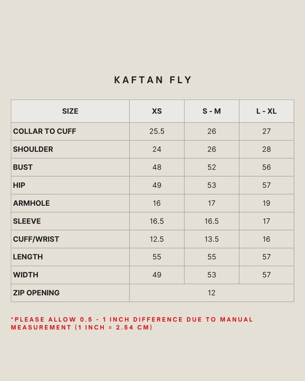 KAFTAN FLY IN FJ11