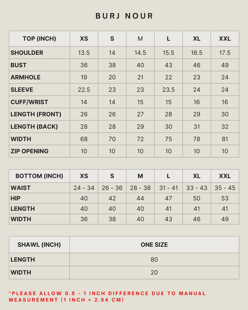 BURJ NOUR IN MACADAMIA (SELENDANG INCLUDED)