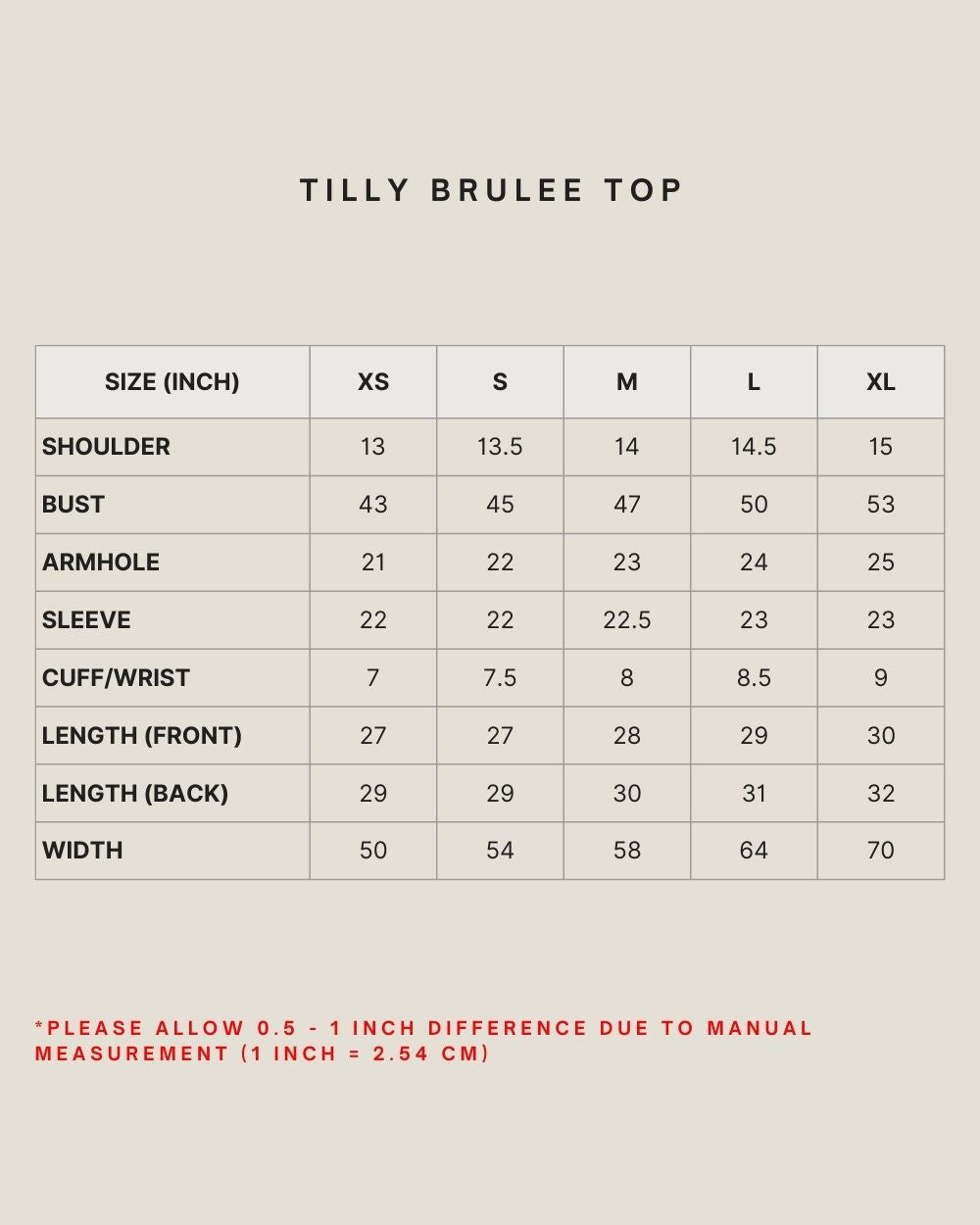 TILLY BRULEE TOP IN FLAN