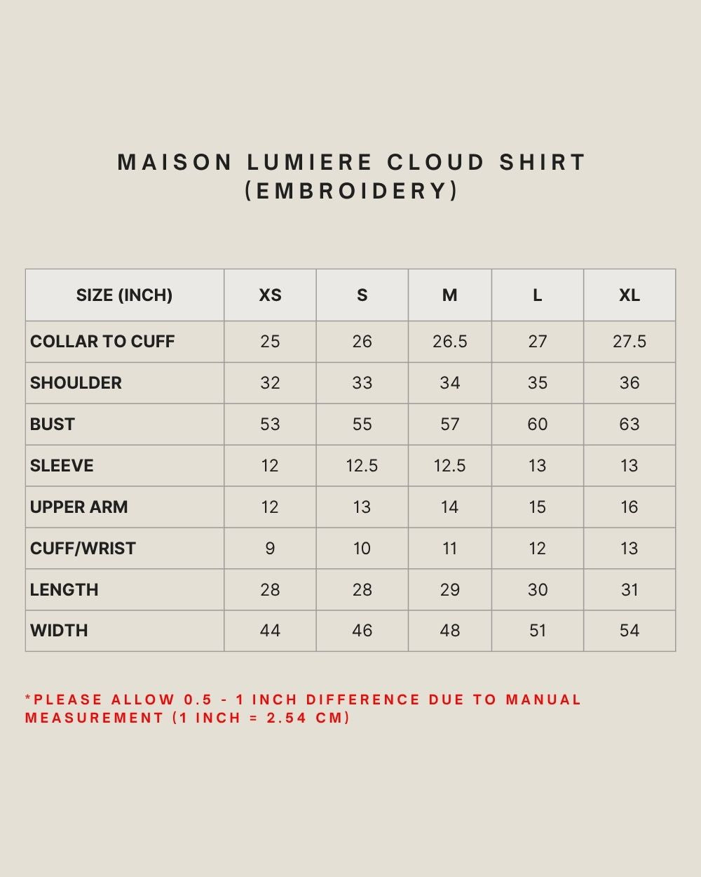MAISON LUMIERE CLOUD SHIRT (EMBROIDERY) IN PALE MAUVE