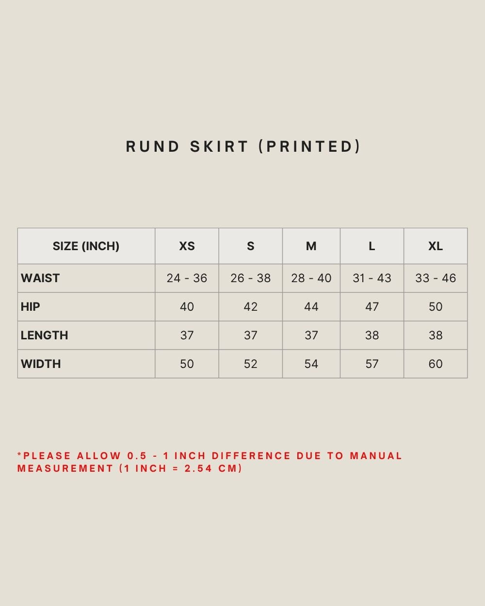 RUND SKIRT (PRINTED) IN STALACTITE
