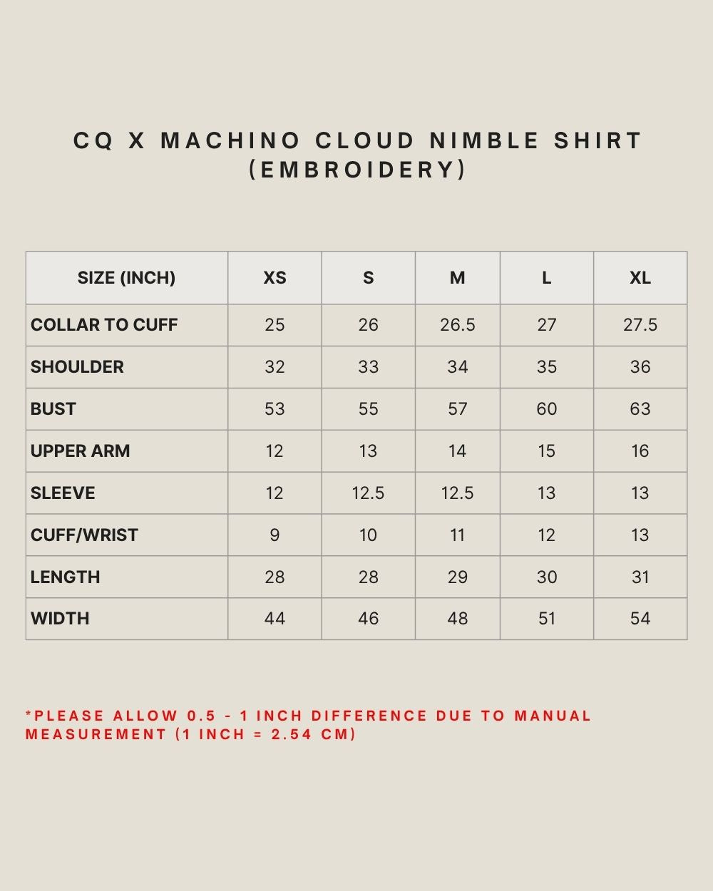 CQ X MACHINO CLOUD NIMBLE SHIRT (EMBROIDERY) IN DOWNTOWN BROWN