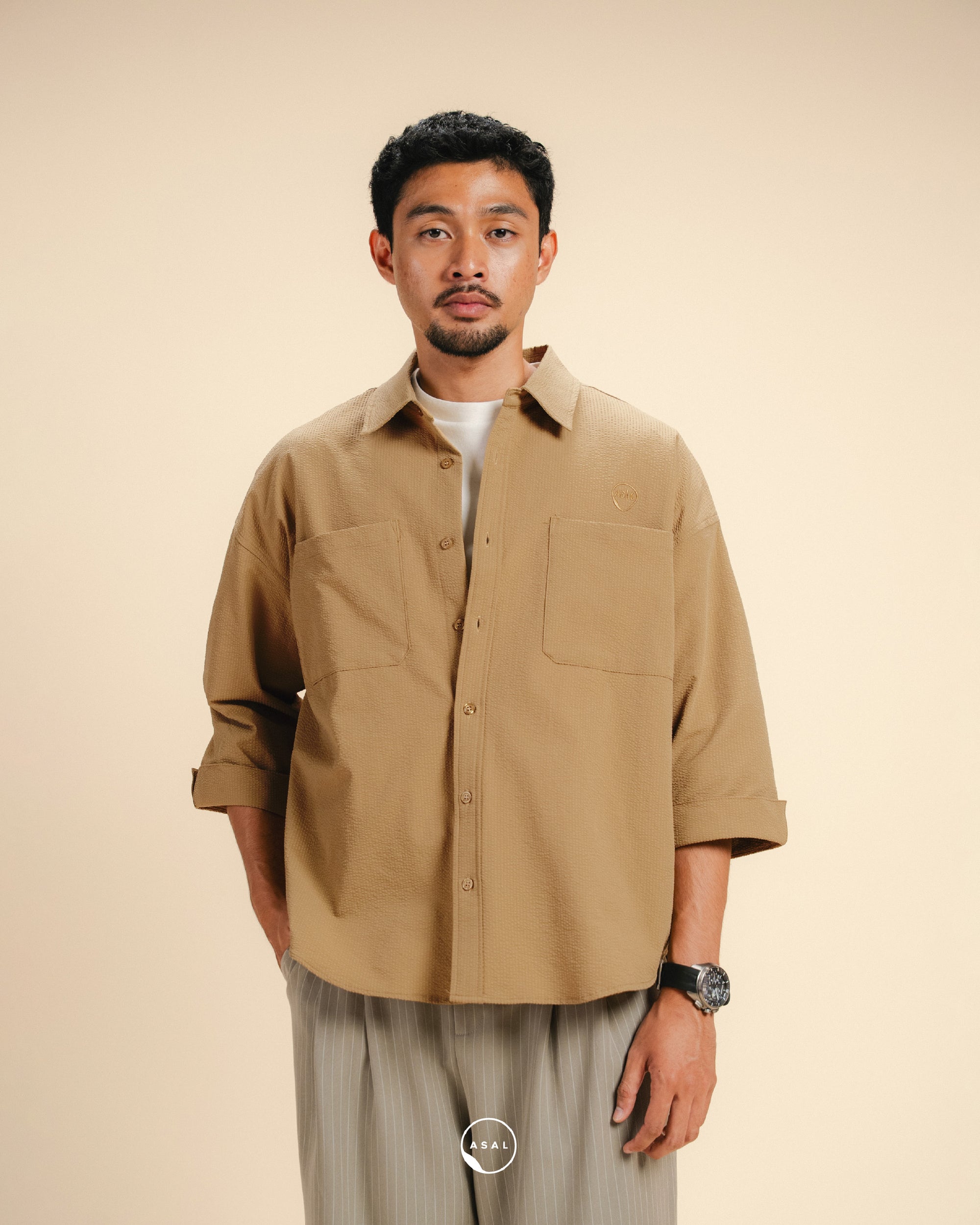 ASAL PRALINE SHIRT IN TAFFY