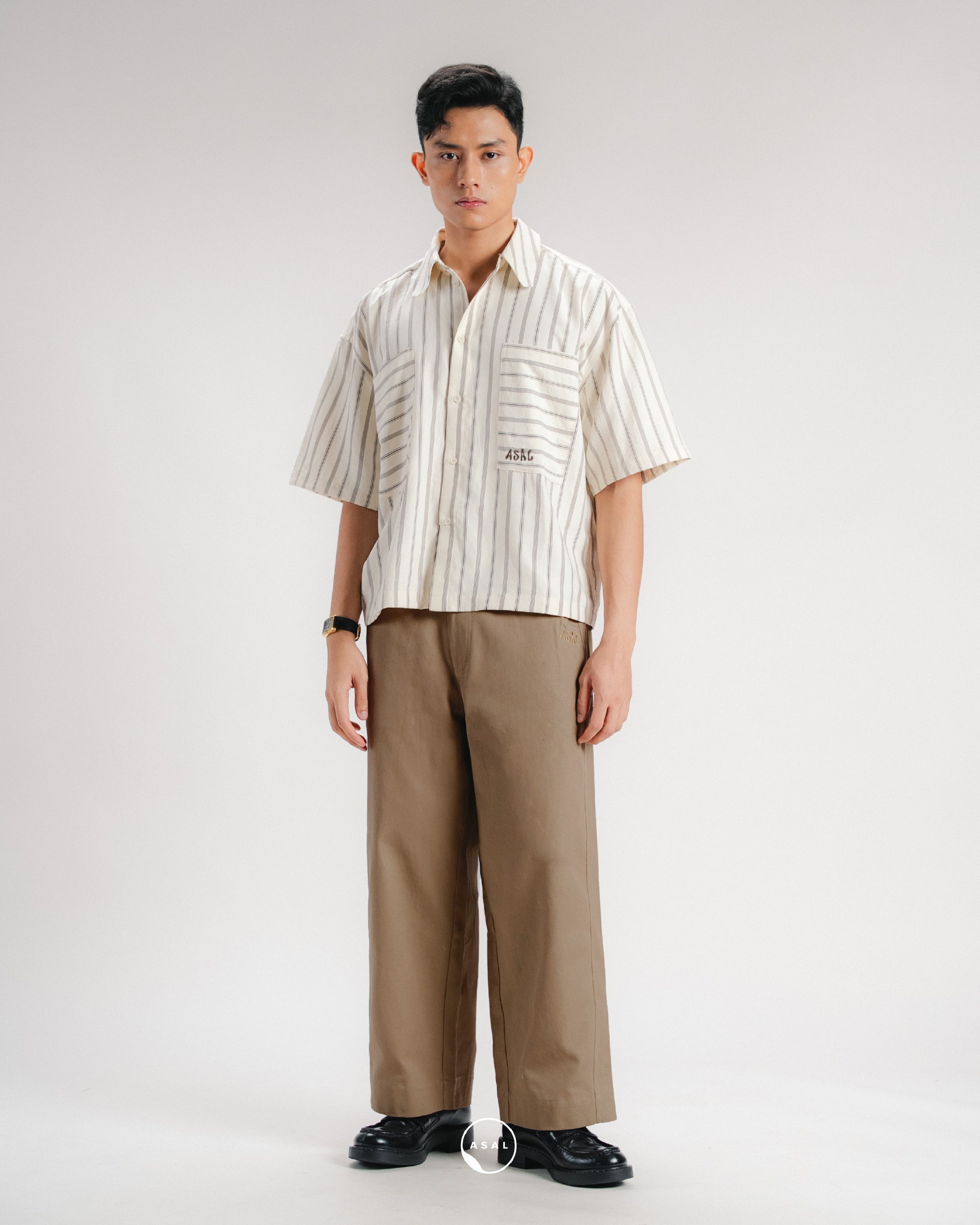 ASAL WEEKEND PANTS (100% COTTON) IN TAN