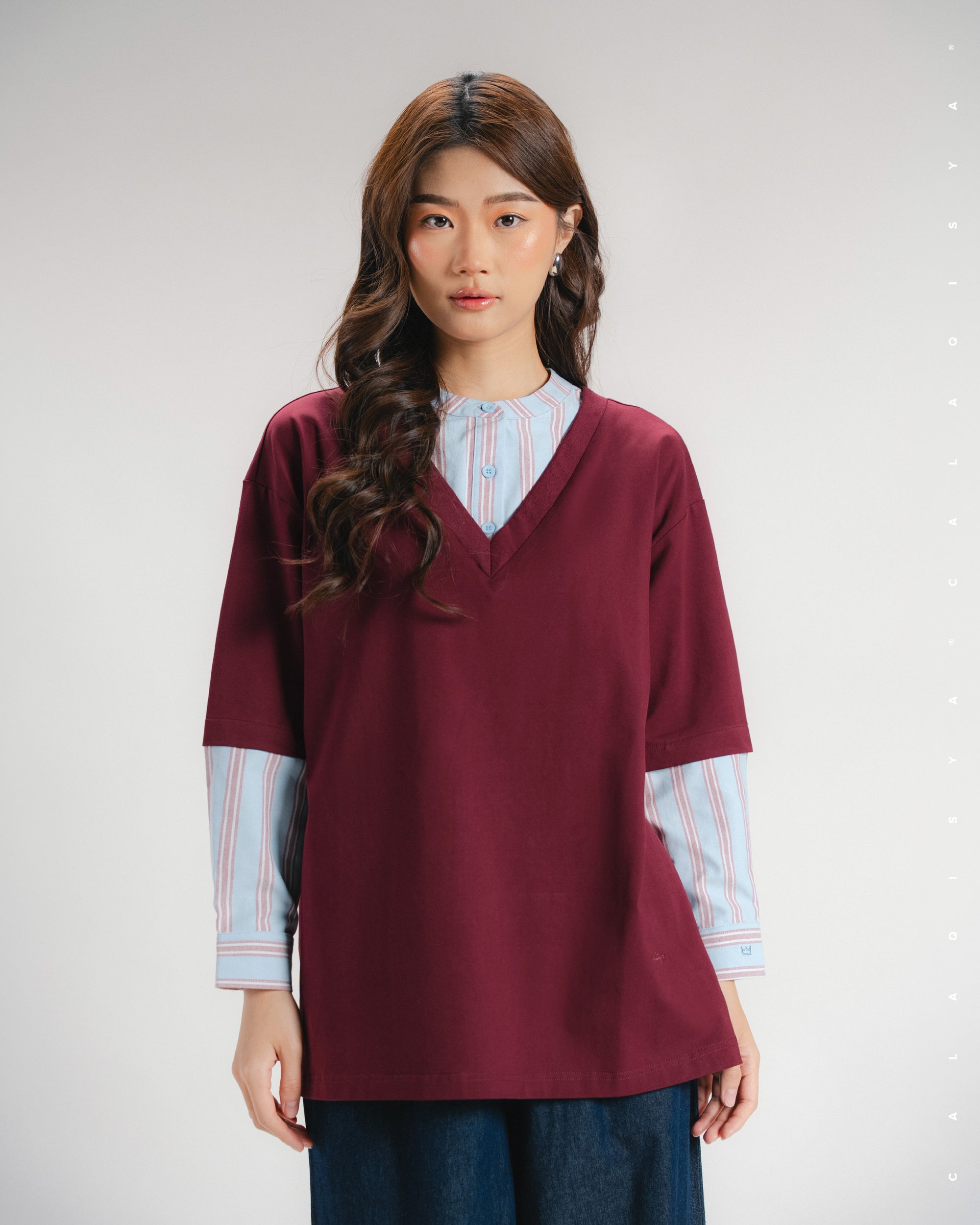 DOBLE CLOUD SHIRT IN TAWNY PORT