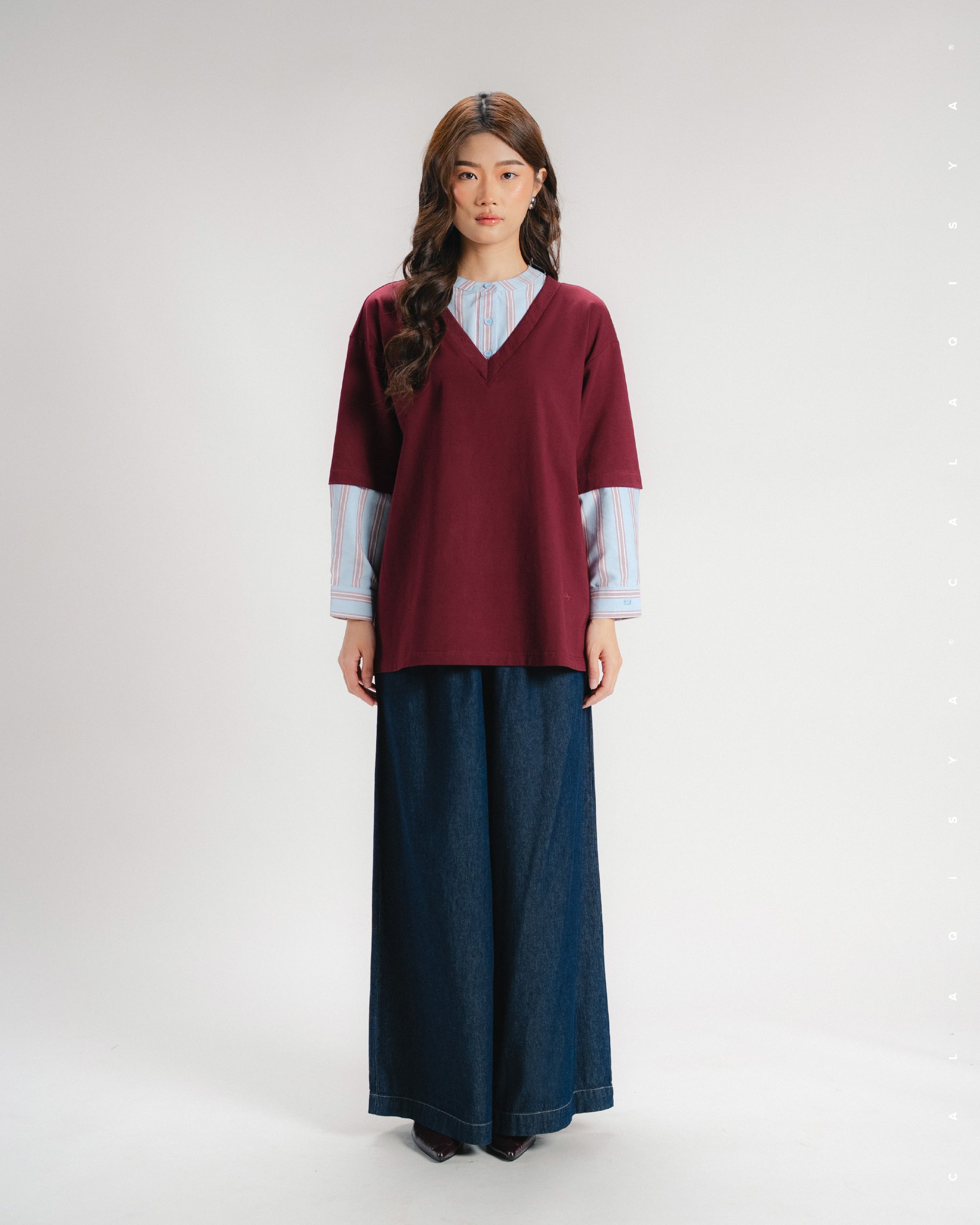 DOBLE CLOUD SHIRT IN TAWNY PORT
