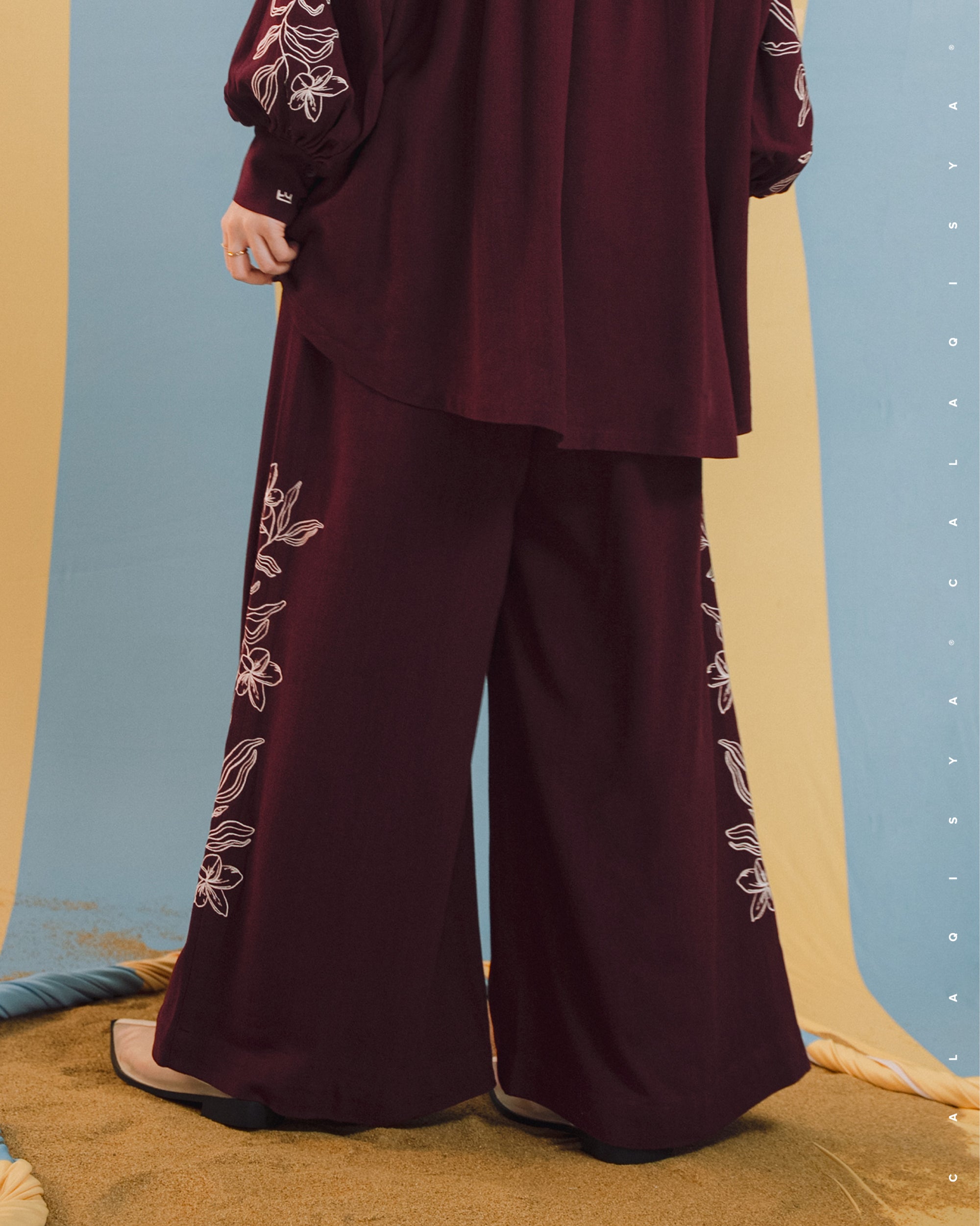 BAYU OMBAK PANTS IN TAWNY PORT
