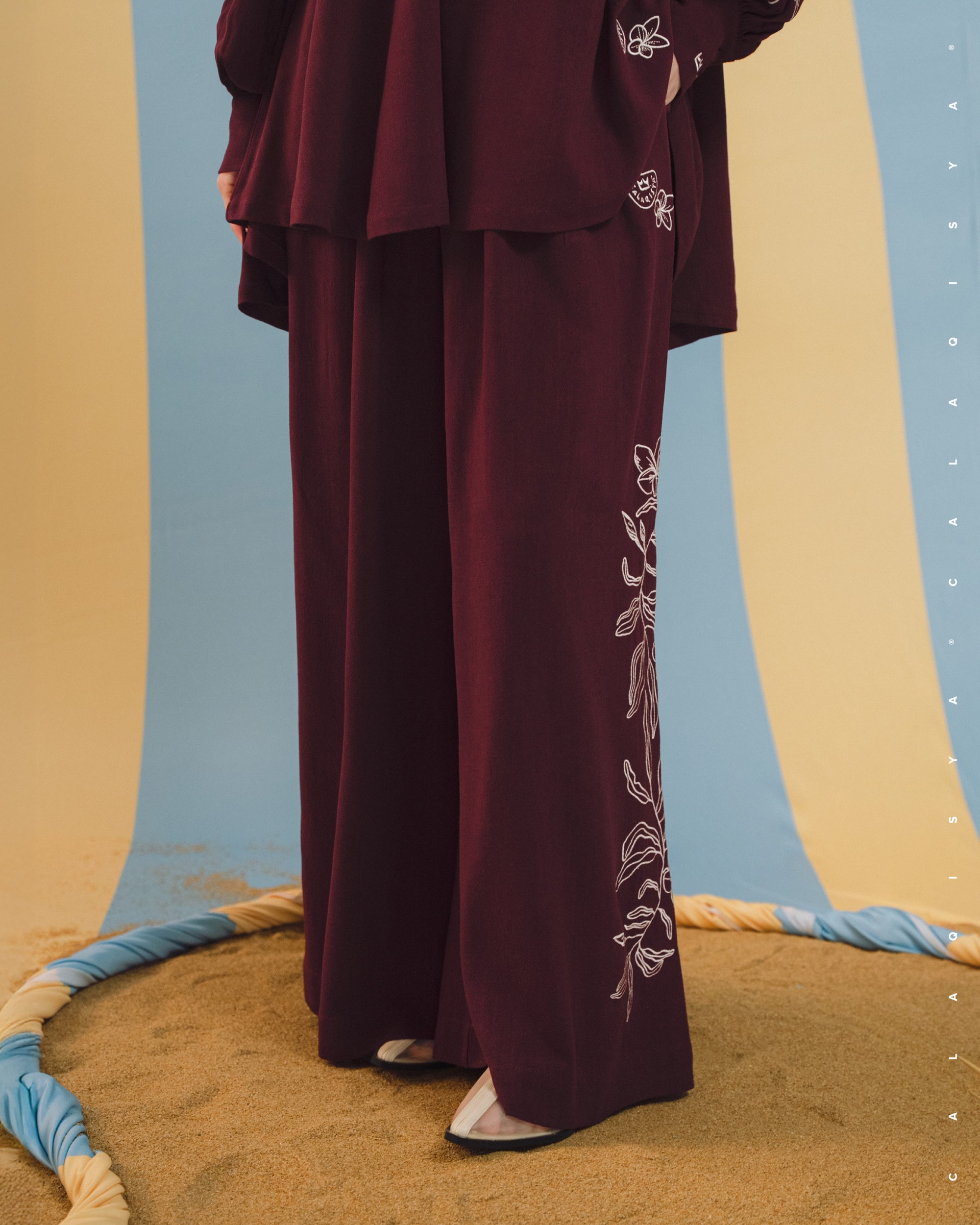 BAYU OMBAK PANTS IN TAWNY PORT