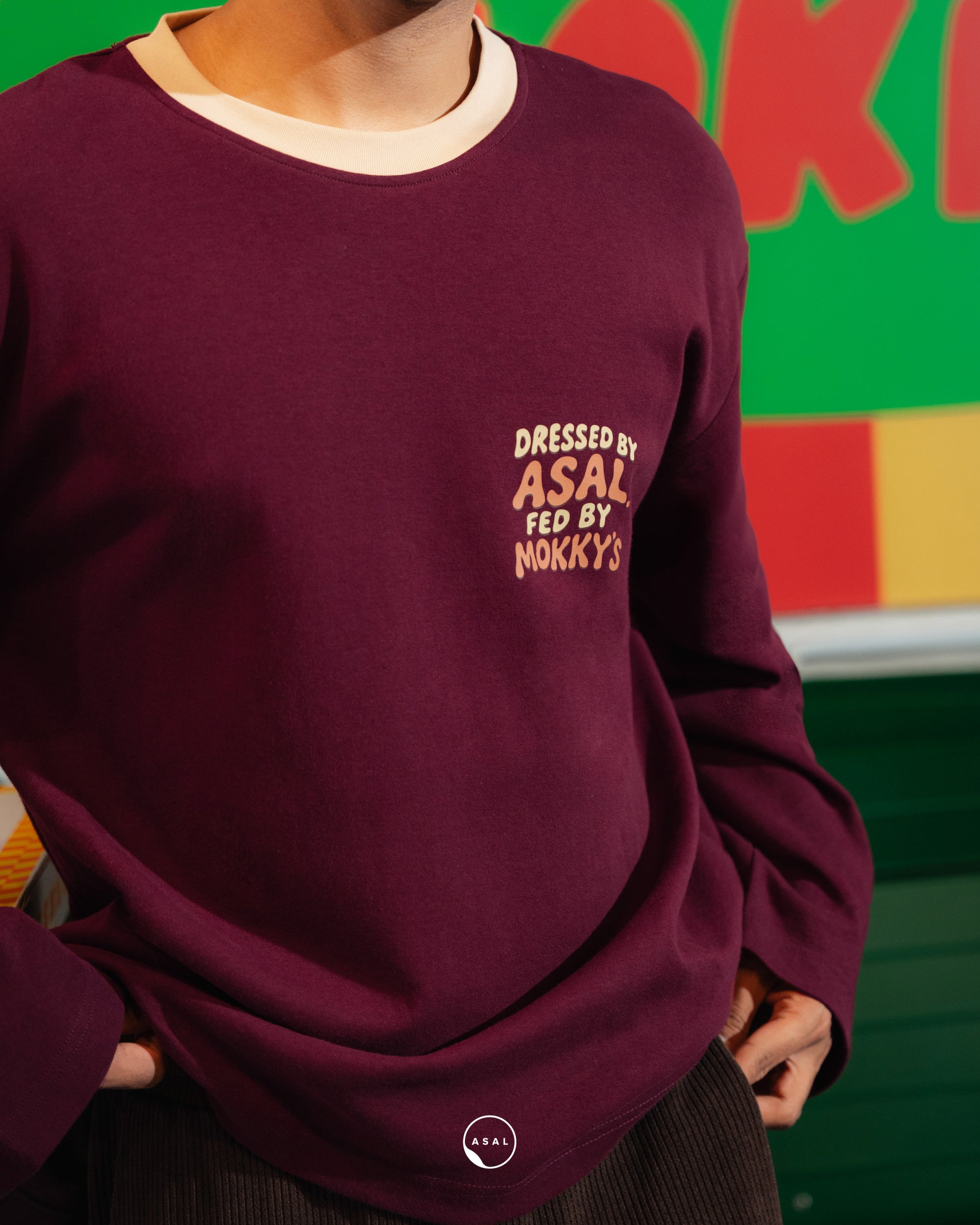 ASAL X MOKKY&#39;S LONG SLEEVE ALFREDO IN TAWNY PORT