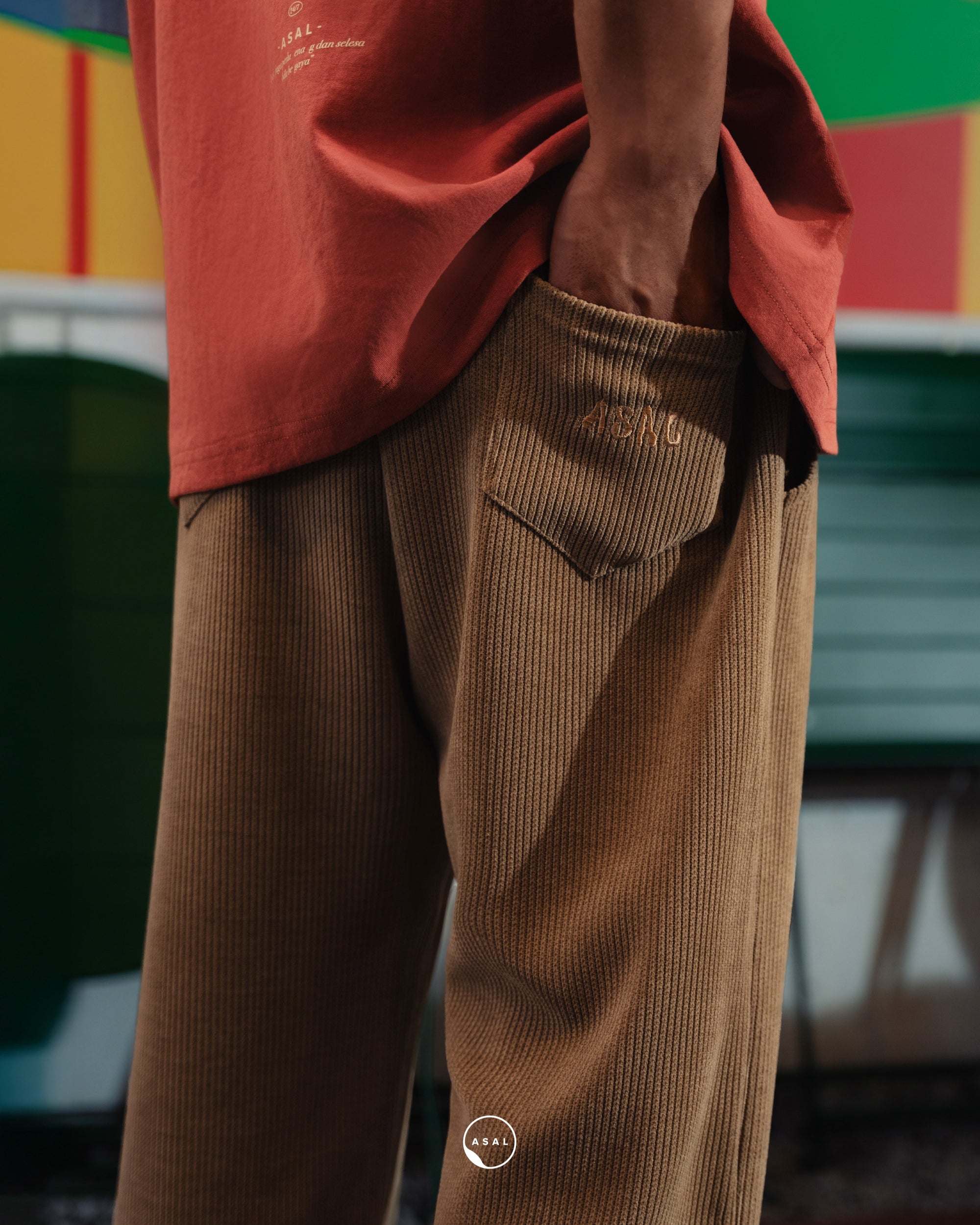 FUSILLI PANTS IN THRUSH