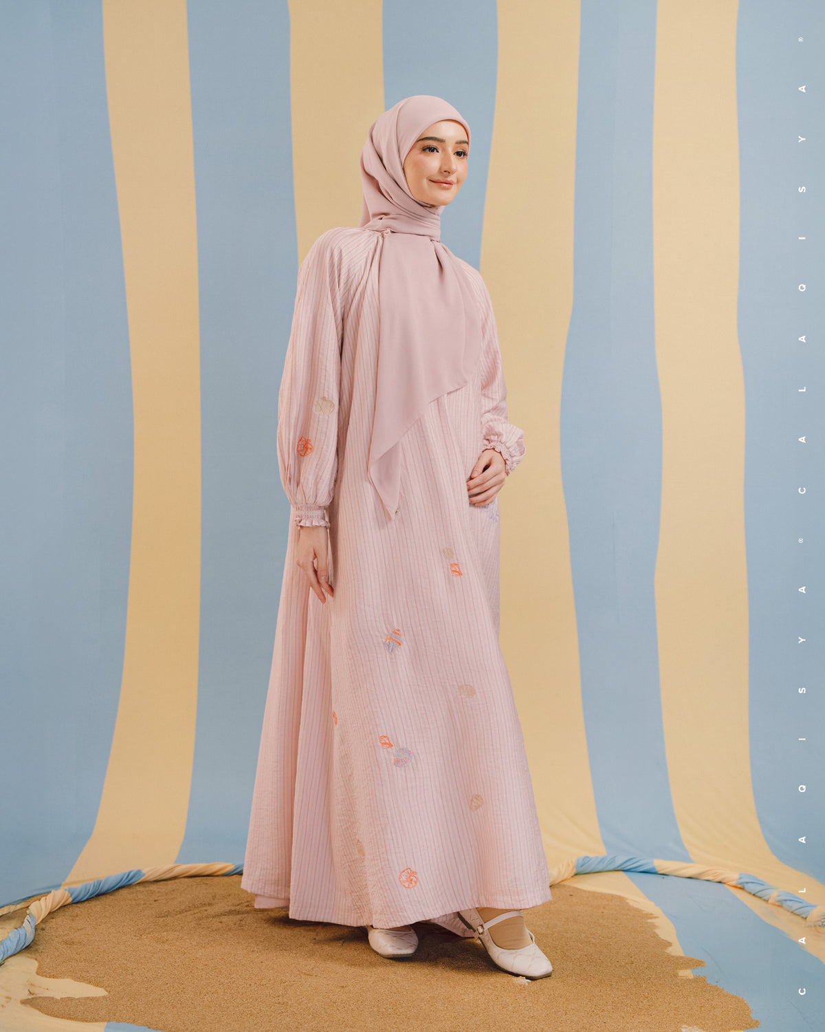 BAYU SISIR DRESS IN VEILED ROSE