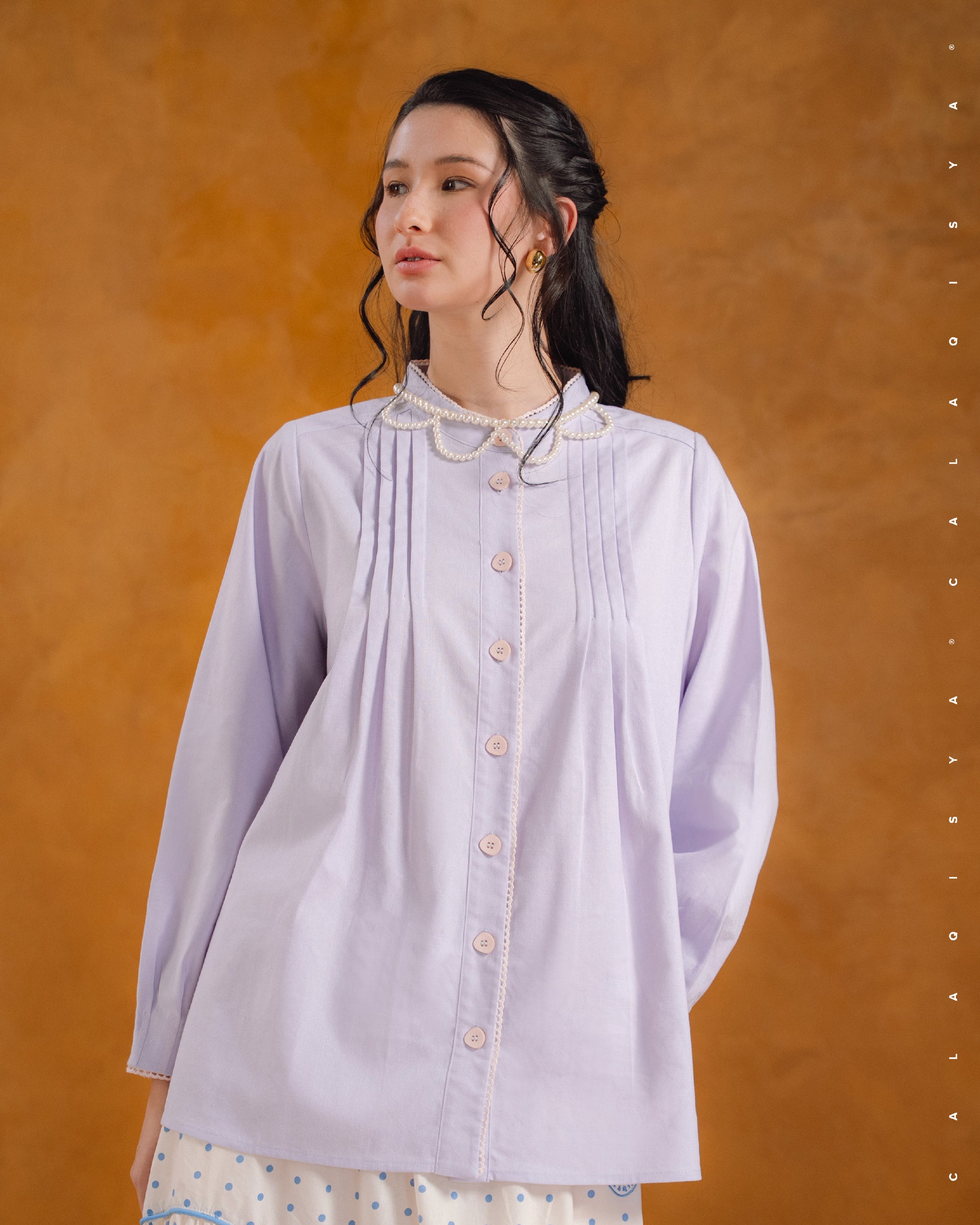 MORA PINTUCK TOP IN TENDER TOUCH